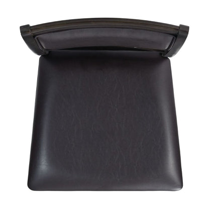 Picket House Furnishings - Taylor Standard Height Faux Leather Side Chair in Walnut (Set of 2) - DAH505SPC veiw 6