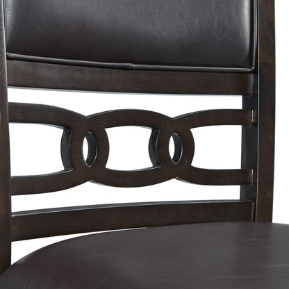 Picket House Furnishings - Taylor Standard Height Faux Leather Side Chair in Walnut (Set of 2) - DAH505SPC veiw 8
