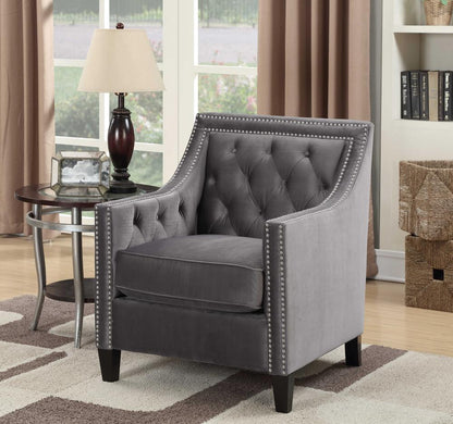 Picket House Furnishings - Teagan Accent Chair in Gun Metal - UTF288100 veiw 1