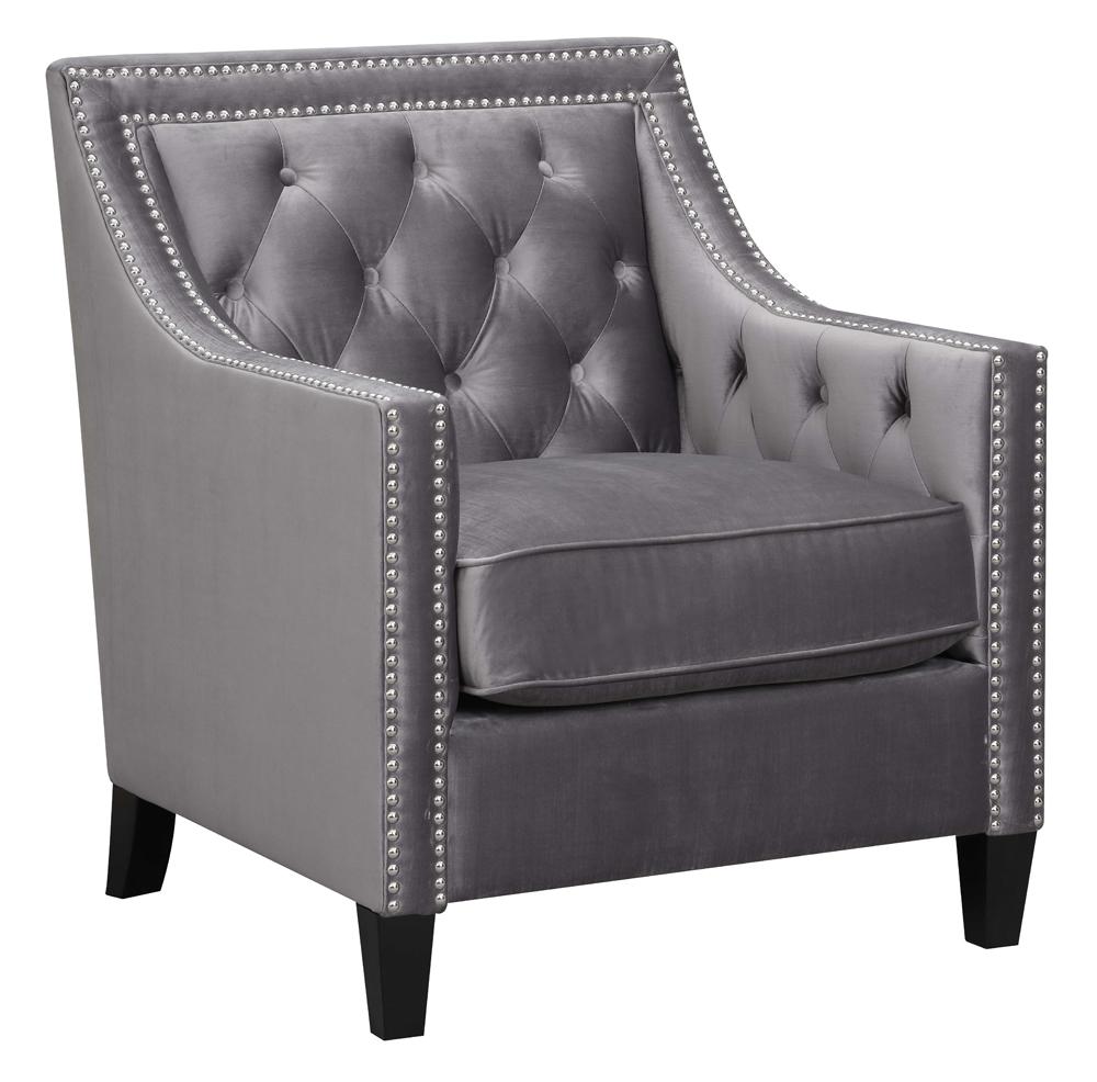 Picket House Furnishings - Teagan Accent Chair in Gun Metal - UTF288100 veiw 2