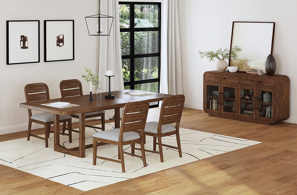 Picket House Furnishings -  Thorin 5PC Standard Height Dining Set in Brown-Table and Four Chairs - D-18900-5-DT-5PC view 5