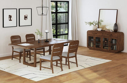 Picket House Furnishings -  Thorin 5PC Standard Height Dining Set in Brown-Table and Four Chairs - D-18900-5-DT-5PC view 5