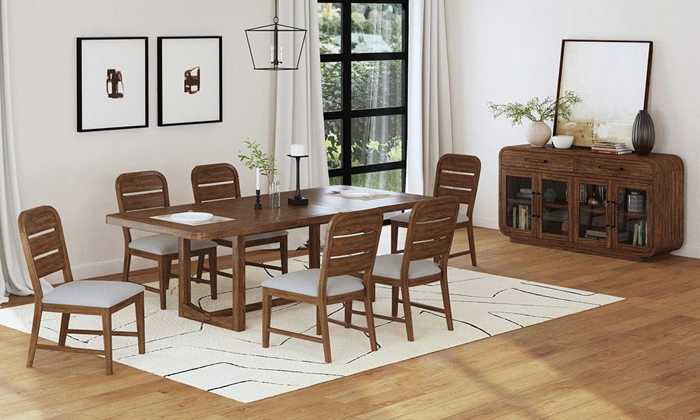 Picket House Furnishings -  Thorin 7PC Standard Height Dining Set in Brown-Table and Six Chairs - D-18900-5-DT-7PC view 5