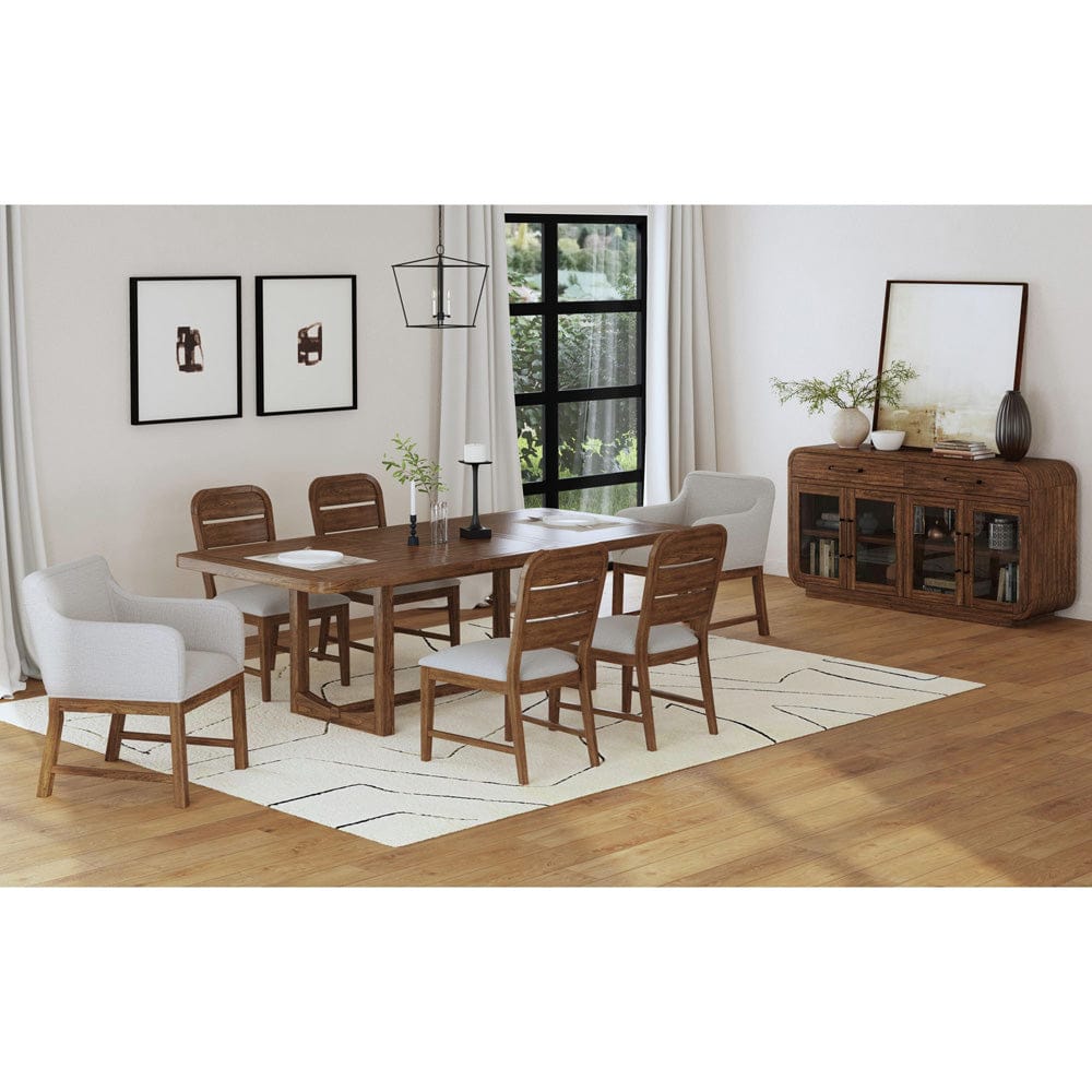 Picket House Furnishings -  Thorin 7PC Standard Height Dining Set in Brown-Table, Four Chairs and Two UPH Chairs - D-18900-5-DTAC-7PC view 6