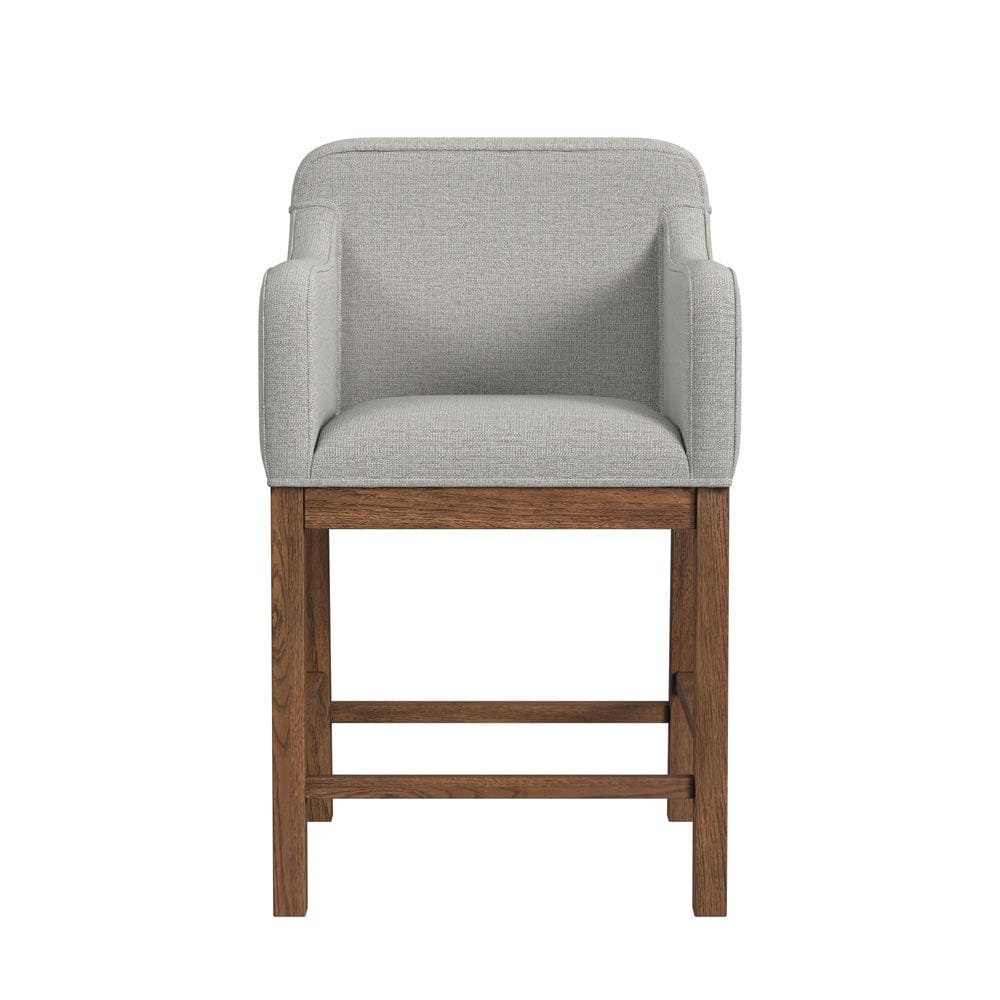 Picket House Furnishings -  Thorin UPH Counter Chair with Light Grey Fabric in Brown Set of 2 - D-18900-5-CAC view 3