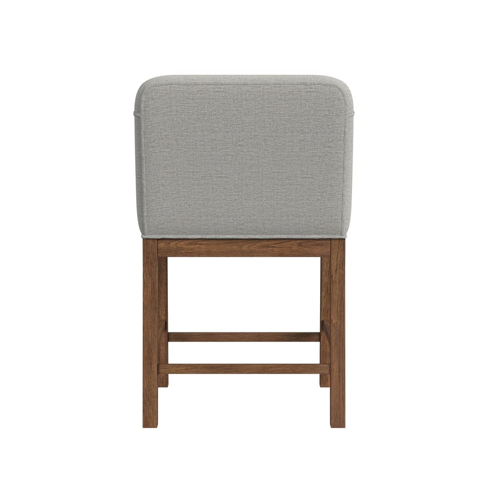 Picket House Furnishings -  Thorin UPH Counter Chair with Light Grey Fabric in Brown Set of 2 - D-18900-5-CAC view 5