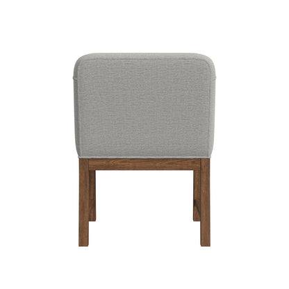 Picket House Furnishings -  Thorin UPH Dining Chair with Light Grey Fabric in Brown Set of 2 - D-18900-5-AC view 5