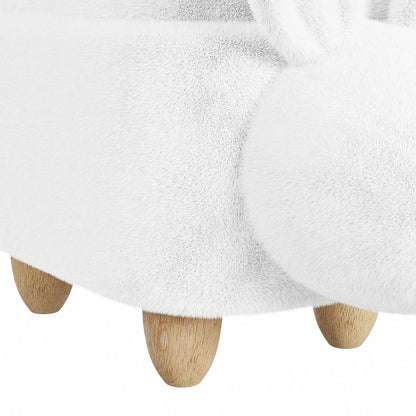 Picket House Furnishings - Thumper Rabbit Storage Stool in White - Y-13890-7-ST veiw 3