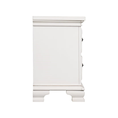 Picket House Furnishings - Trent 2-Drawer Nightstand in White - CY750NS veiw 3