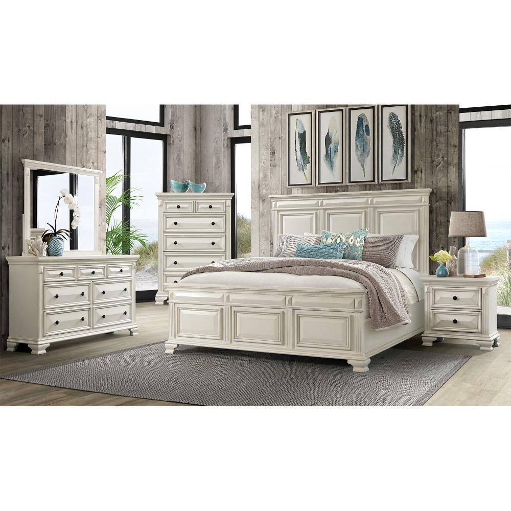 Picket House Furnishings - Trent 2-Drawer Nightstand in White - CY750NS veiw 4