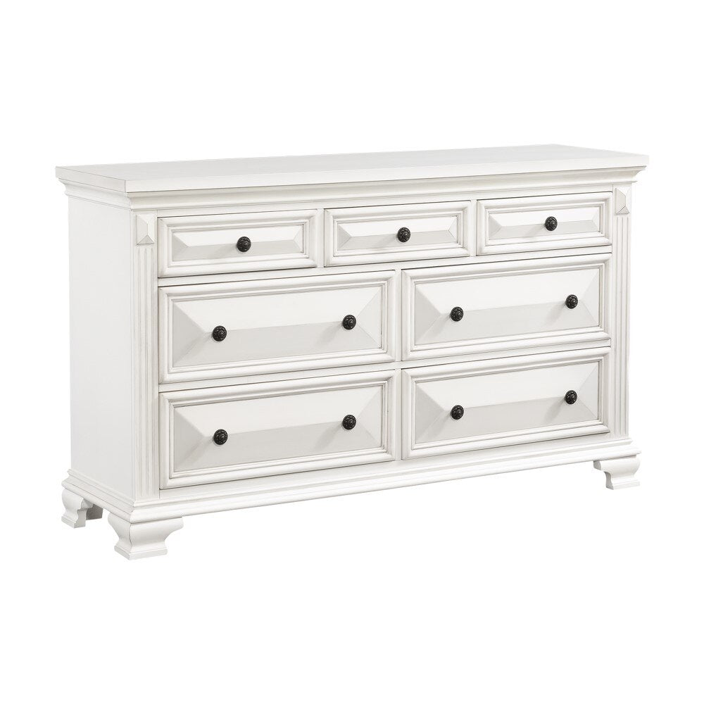 Picket House Furnishings - Trent 7-Drawer Dresser in White - CY700DR veiw 1