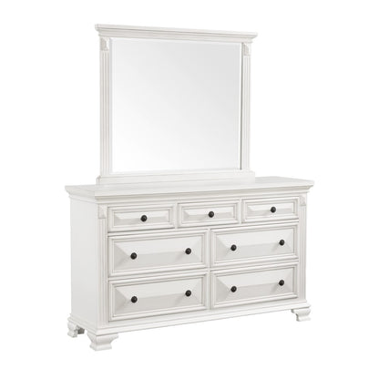 Picket House Furnishings - Trent 7-Drawer Dresser w/ Mirror Set in White - CY700DRMR veiw 1