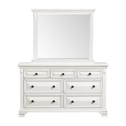 Picket House Furnishings - Trent 7-Drawer Dresser w/ Mirror Set in White - CY700DRMR veiw 2