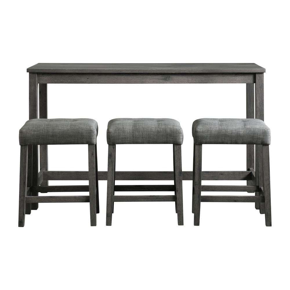 Picket House Furnishings - Turner Multipurpose Bar Table Set in Charcoal - D-14030-BTSP veiw 2