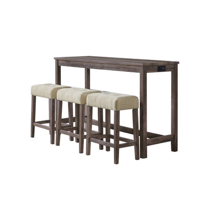 Picket House Furnishings - Turner Multipurpose Bar Table Set in Grey - CDOL300BTSP veiw 1