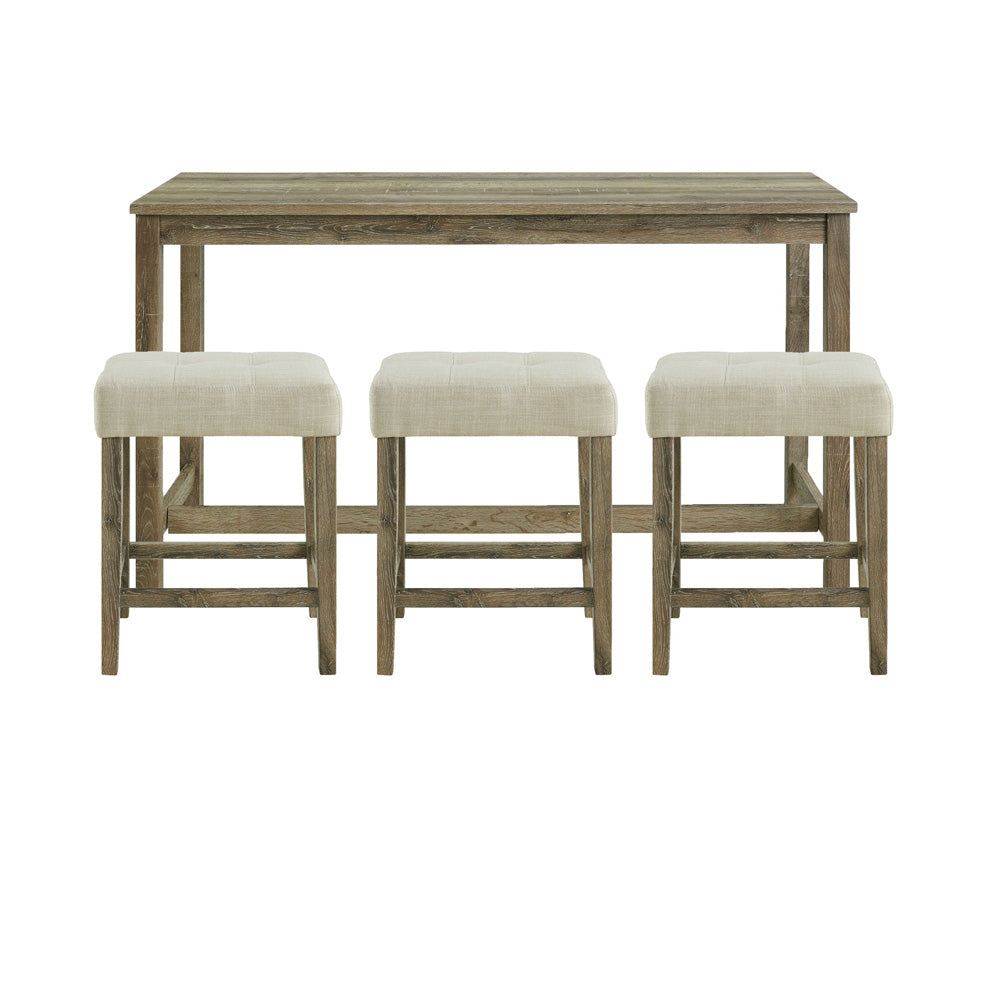 Picket House Furnishings - Turner Multipurpose Bar Table Set in Natural - CDOL100BTSP view 2
