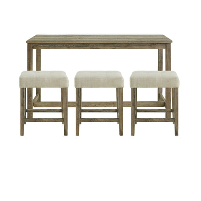 Picket House Furnishings - Turner Multipurpose Bar Table Set in Natural - CDOL100BTSP view 2