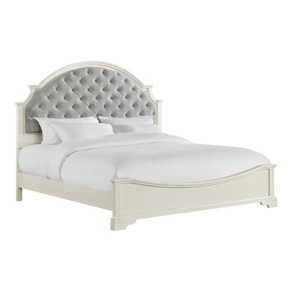 Picket House Furnishings - Ulysses Youth King UPH 3PC Bedroom Set in White - Y-13160-7-KUB-3PC veiw 2