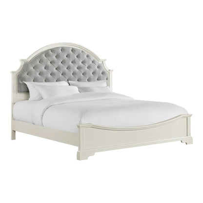 Picket House Furnishings - Ulysses Youth King UPH 3PC Bedroom Set in White - Y-13160-7-KUB-3PC veiw 2