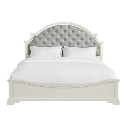 Picket House Furnishings - Ulysses Youth King UPH Bed in White - Y-13160-7-KUB veiw 1