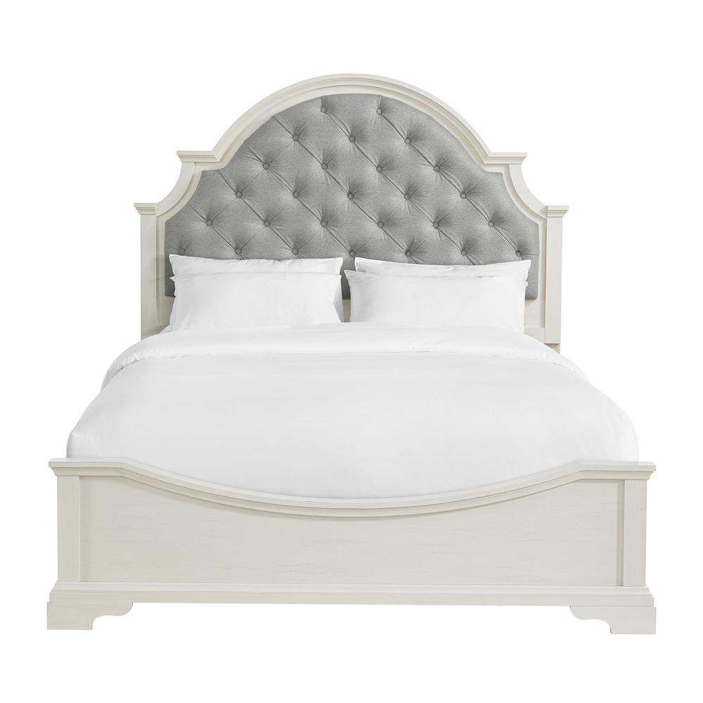 Picket House Furnishings - Ulysses Youth Queen UPH 3PC Bedroom Set in White - Y-13160-7-QUB-3PC veiw 4