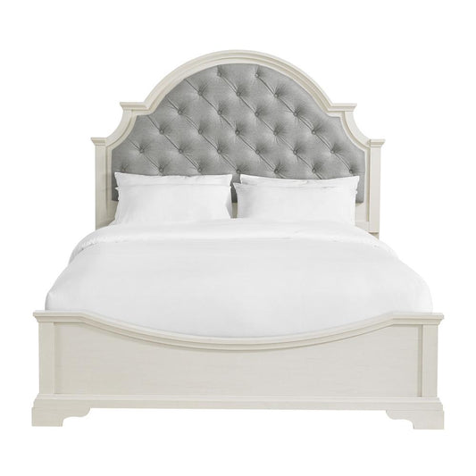 Picket House Furnishings - Ulysses Youth Queen UPH 5PC Bedroom Set in White - Y-13160-7-QUB-5PC veiw 2