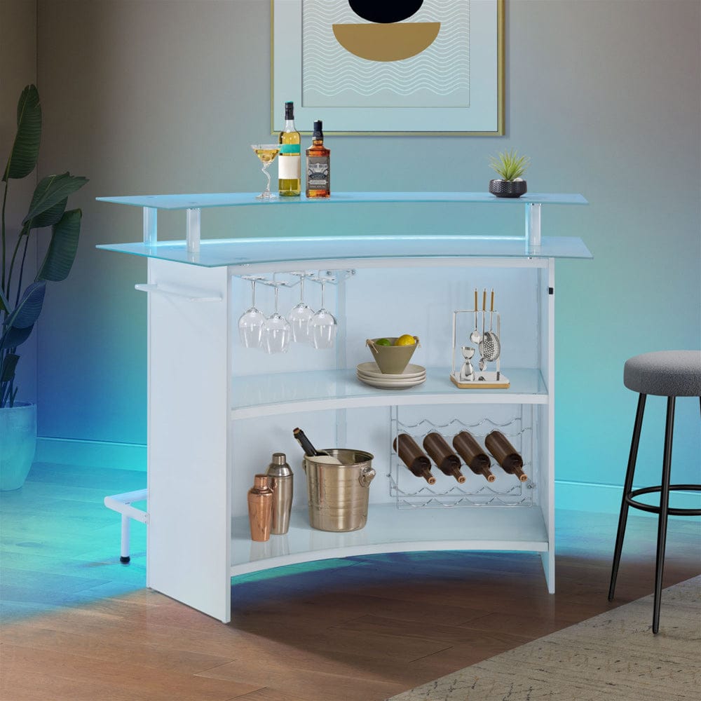 Picket House Furnishings - Valerie Bar Table in White - DA-17290-7-BT view 1