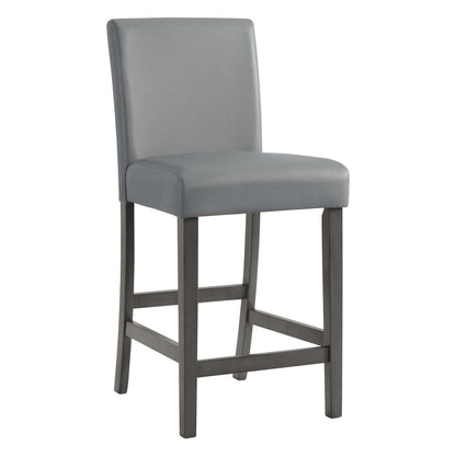 Picket House Furnishings - Vania 5PC Round Counter Set With Faux Marble Top in Brushed Grey - D-2950-3-5CS veiw 3