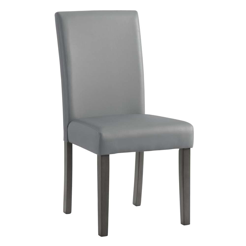 Picket House Furnishings - Vania 5PC Round Dining Set With Faux Marble Top in Brushed Grey - D-2950-3-5DS veiw 3