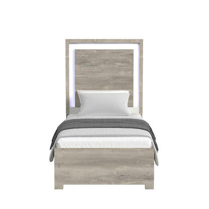 Picket House Furnishings - Vega Twin Bed with LED in Dual Tone - B-16010-7-TBL veiw 2