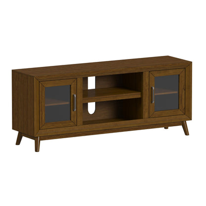 Picket House Furnishings - Veronica 5PC Entertainment Unit With 60" TV Console in Walnut - LA-16550-5-TV1-5PC view 2
