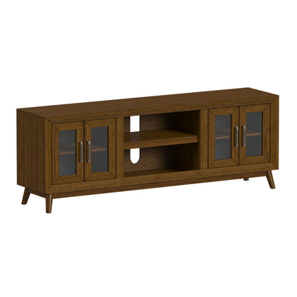 Picket House Furnishings - Veronica 5PC Entertainment Unit With 70" TV Console in Walnut - LA-16550-5-TV2-5PC view 2
