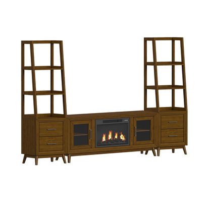 Picket House Furnishings - Veronica 6PC Entertainment Unit With 60" TV Console in Walnut - LA-16550-5-TV1-6PC view 1