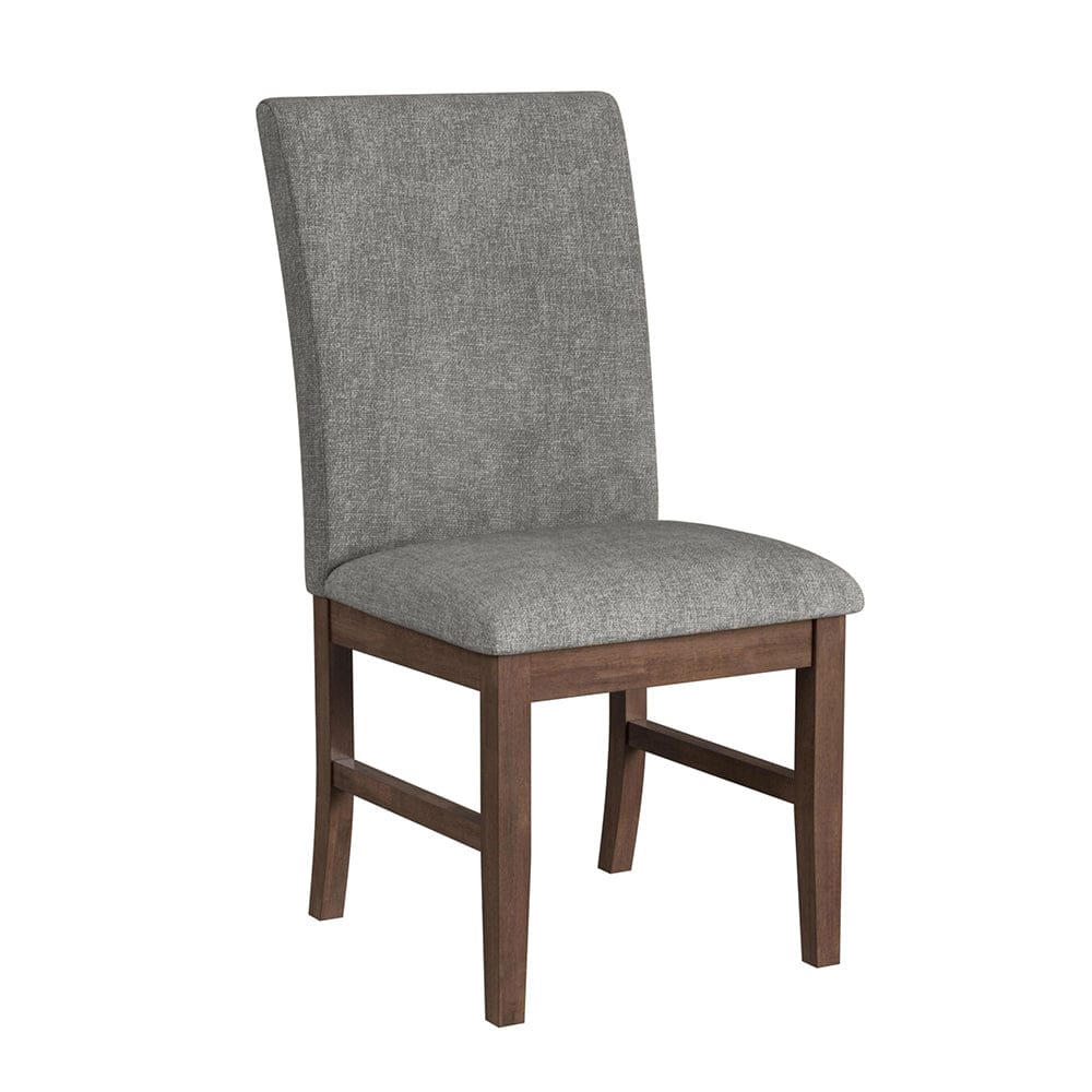 Picket House Furnishings -  Veronica 7PC Standard Height Dining Set in Walnut-Rectangular Table and Six Dark Grey Fabric Chairs - D-16550-5-DT1-SCS-7PC view 3