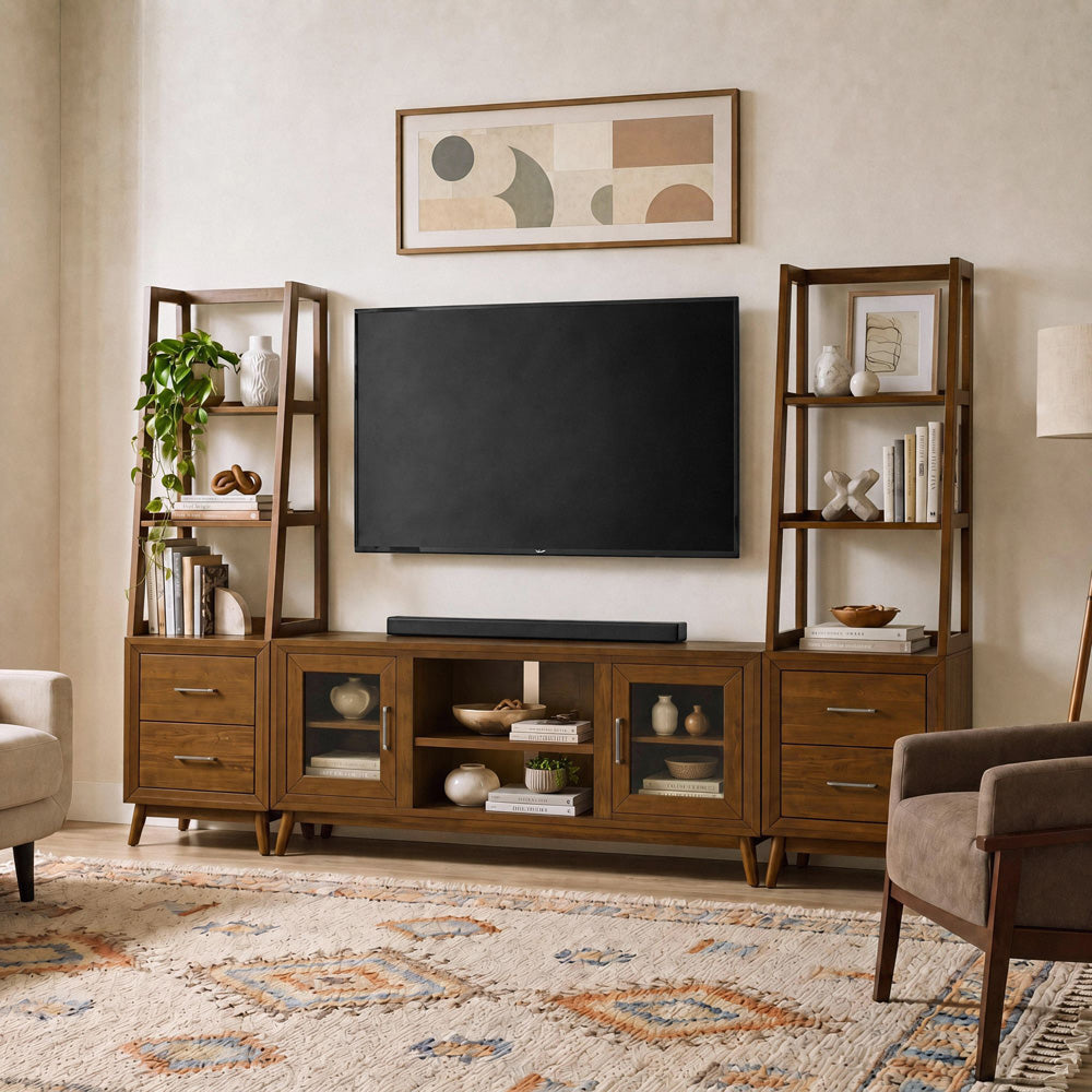 Picket House Furnishings - Veronica Complete Pier in Walnut - LA-16550-5-PR view 7