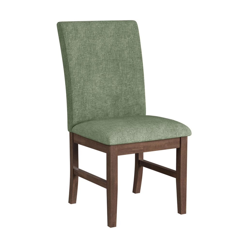 Picket House Furnishings -  Veronica Dining Side Chair with Avocado Fabric in Walnut Set of 2 - D-16550-5-SCA view 2