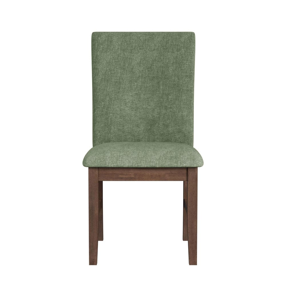 Picket House Furnishings -  Veronica Dining Side Chair with Avocado Fabric in Walnut Set of 2 - D-16550-5-SCA view 3