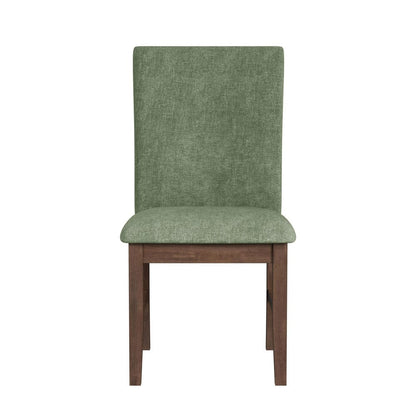 Picket House Furnishings -  Veronica Dining Side Chair with Avocado Fabric in Walnut Set of 2 - D-16550-5-SCA view 3