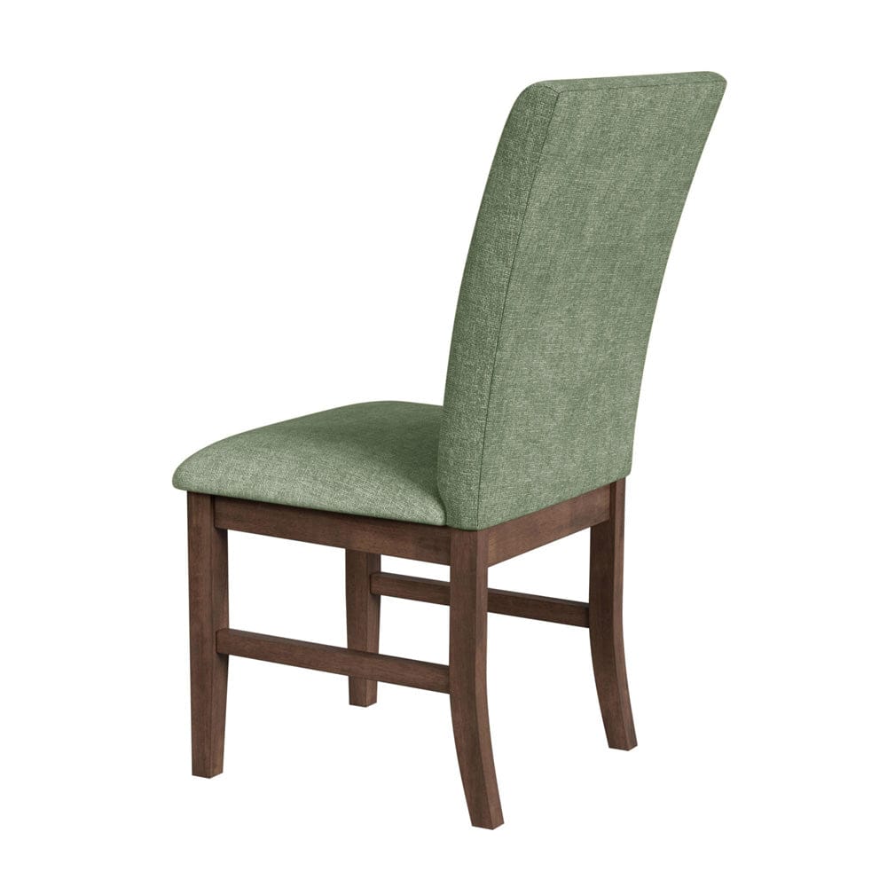Picket House Furnishings -  Veronica Dining Side Chair with Avocado Fabric in Walnut Set of 2 - D-16550-5-SCA view 4