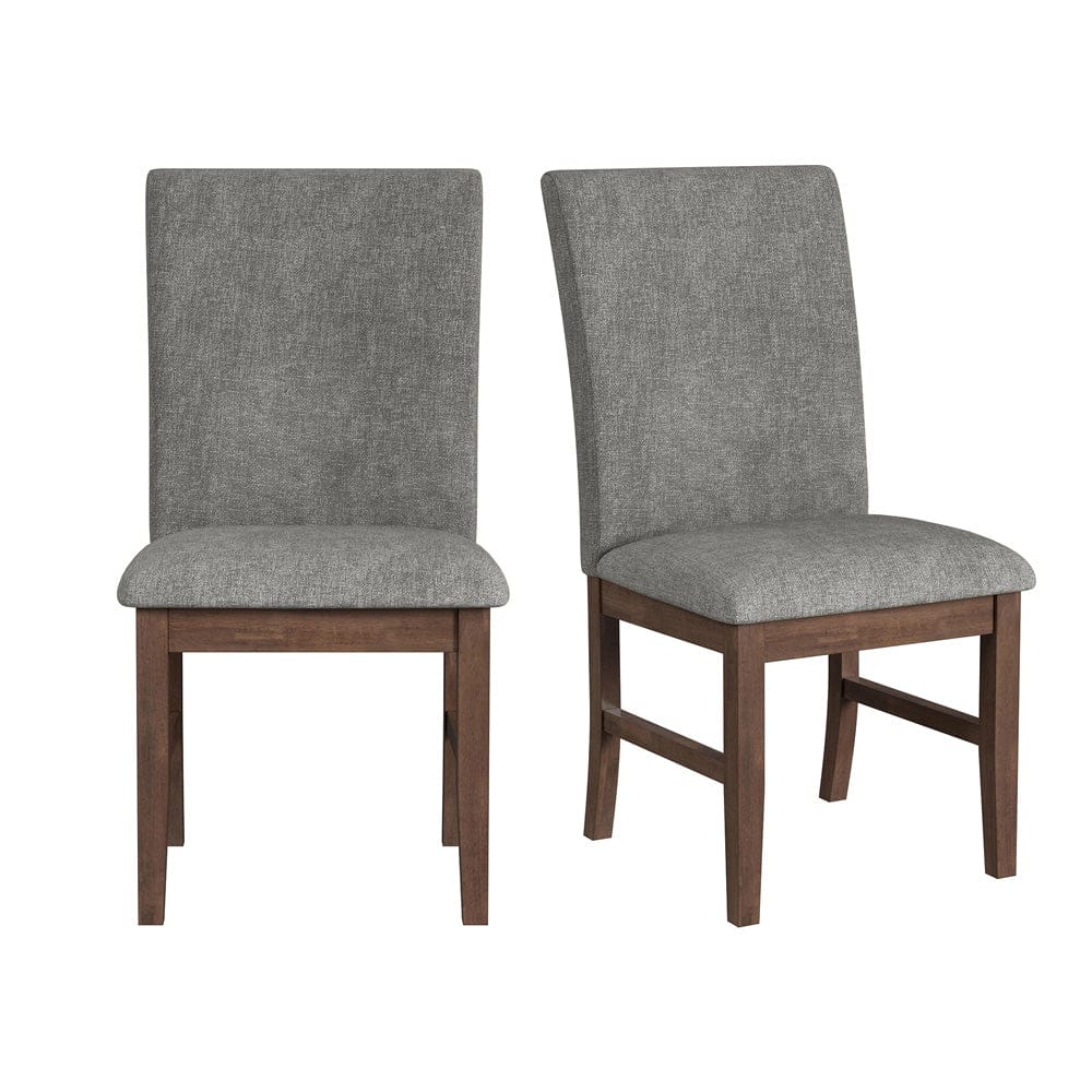 Picket House Furnishings -  Veronica Dining Side Chair with Dark Grey Fabric in Walnut Set of 2 - D-16550-5-SCS view 1