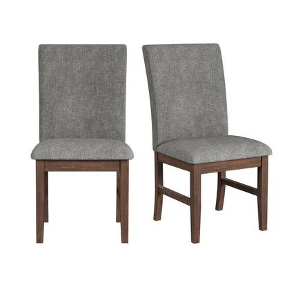 Picket House Furnishings -  Veronica Dining Side Chair with Dark Grey Fabric in Walnut Set of 2 - D-16550-5-SCS view 1