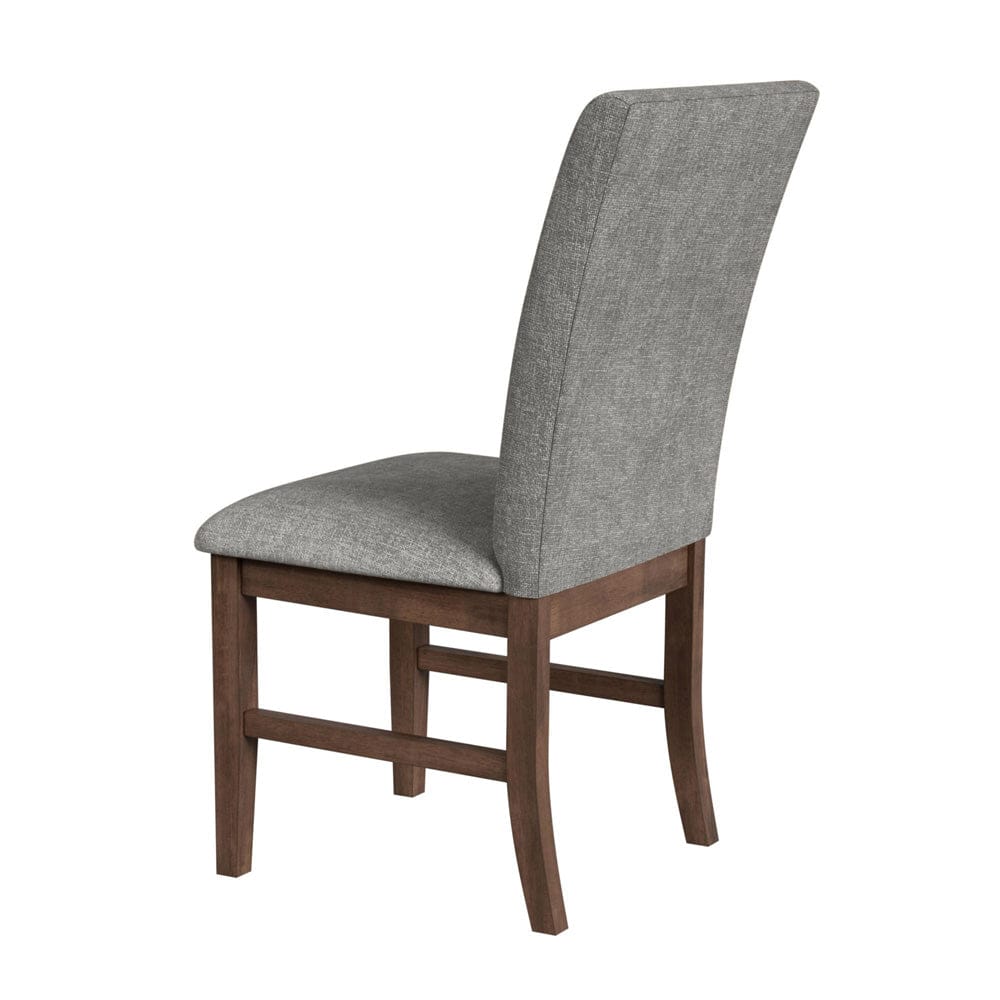 Picket House Furnishings -  Veronica Dining Side Chair with Dark Grey Fabric in Walnut Set of 2 - D-16550-5-SCS view 4