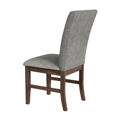 Picket House Furnishings -  Veronica Dining Side Chair with Dark Grey Fabric in Walnut Set of 2 - D-16550-5-SCS view 4