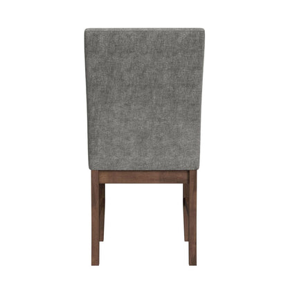 Picket House Furnishings -  Veronica Dining Side Chair with Dark Grey Fabric in Walnut Set of 2 - D-16550-5-SCS view 5
