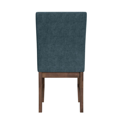 Picket House Furnishings -  Veronica Dining Side Chair with Denim Blue Fabric in Walnut Set of 2 - D-16550-5-SCB view 5