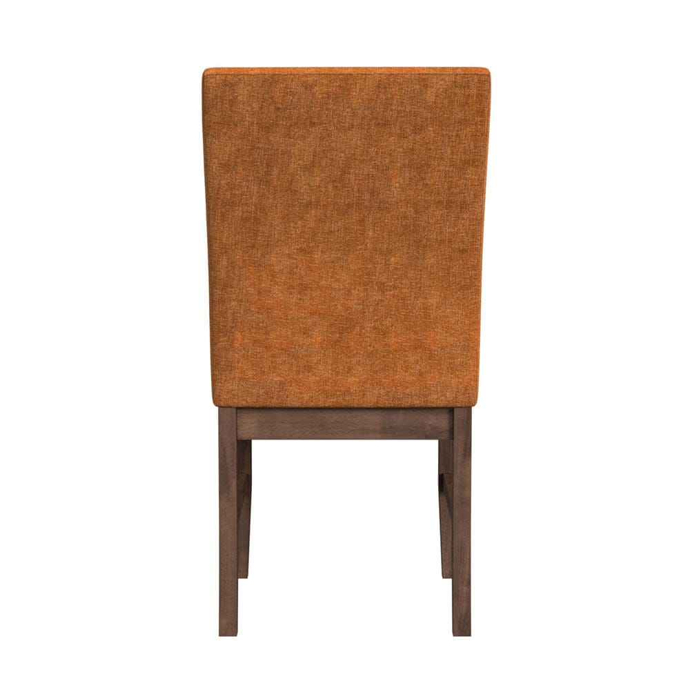 Picket House Furnishings -  Veronica Dining Side Chair with Orange Fabric in Walnut Set of 2 - D-16550-5-SCR view 5