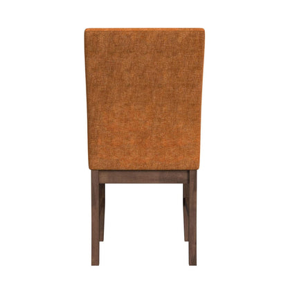 Picket House Furnishings -  Veronica Dining Side Chair with Orange Fabric in Walnut Set of 2 - D-16550-5-SCR view 5