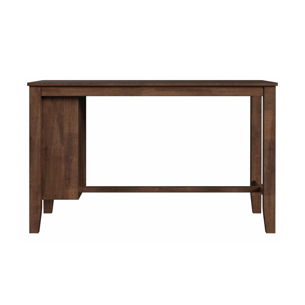 Picket House Furnishings -  Veronica Kitchen Island & 2 Counter Stools with Dark Grey Fabric in Walnut - D-16550-5-KI view 3