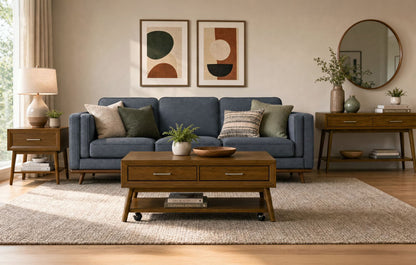 Picket House Furnishings - Veronica Sofa Table in Walnut - T-16550-5-ST view 4