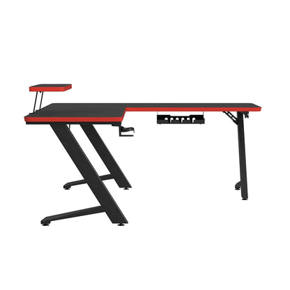 Picket House Furnishings - Vertex L shape Desk in Black - H-14230-8-DK veiw 1